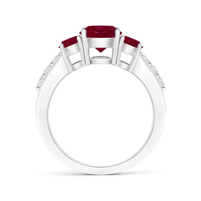 A - Ruby / 2.15 CT / 14 KT White Gold