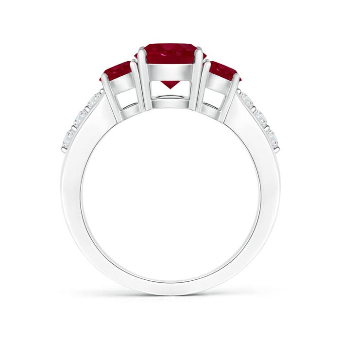 AA - Ruby / 2.15 CT / 14 KT White Gold