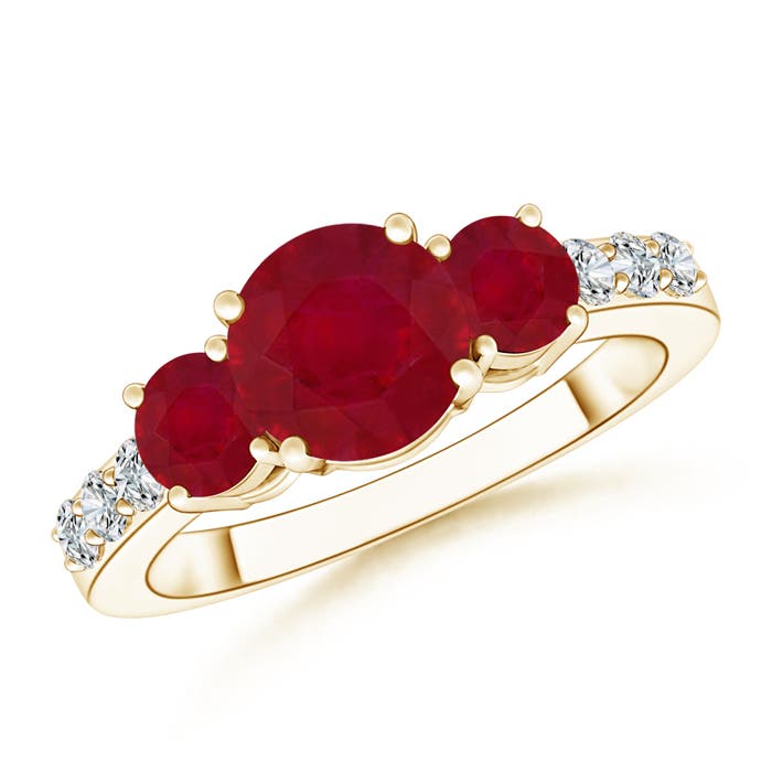 AA - Ruby / 2.15 CT / 14 KT Yellow Gold