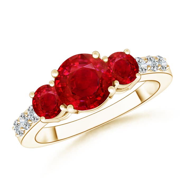 AAA - Ruby / 2.15 CT / 14 KT Yellow Gold