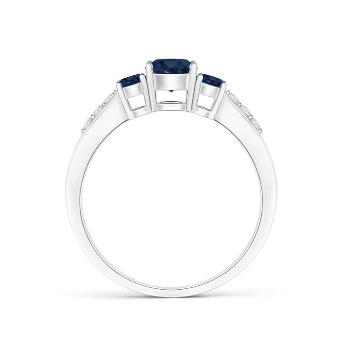 AA - Blue Sapphire / 0.93 CT / 14 KT White Gold