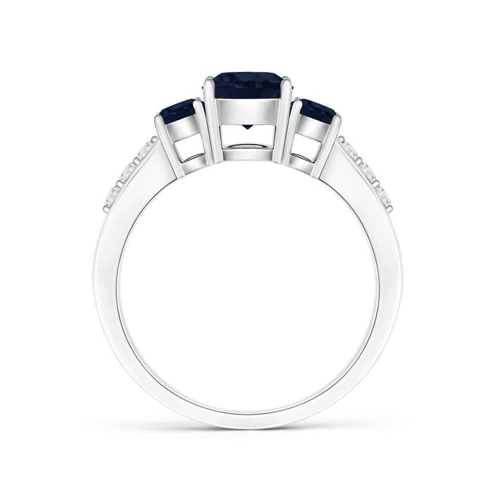 A - Blue Sapphire / 1.5 CT / 14 KT White Gold