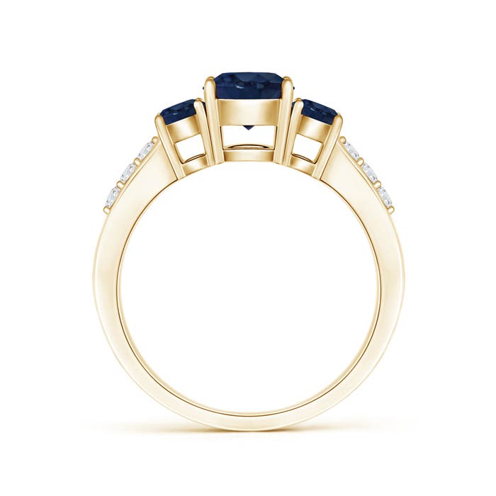 AA - Blue Sapphire / 1.5 CT / 14 KT Yellow Gold