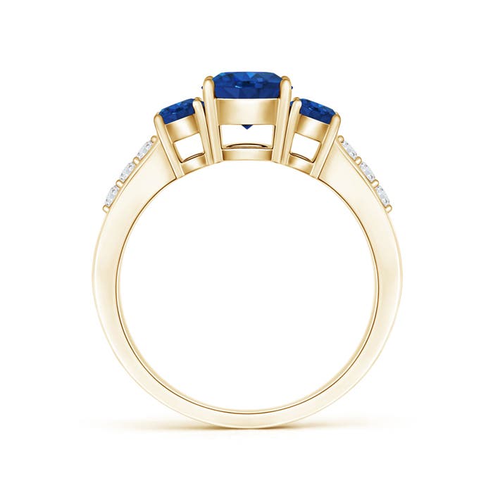 AAA - Blue Sapphire / 1.5 CT / 14 KT Yellow Gold