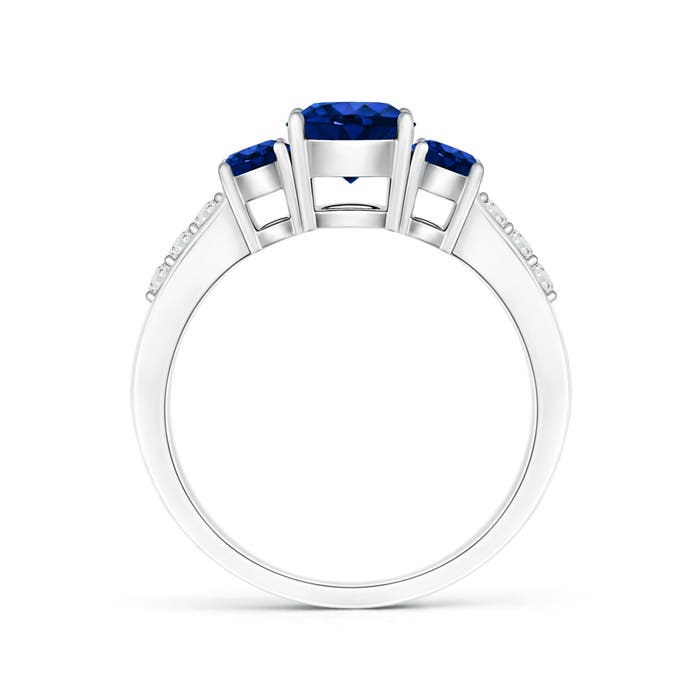 AAAA - Blue Sapphire / 1.5 CT / 14 KT White Gold