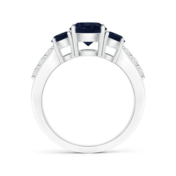 A - Blue Sapphire / 2.33 CT / 14 KT White Gold