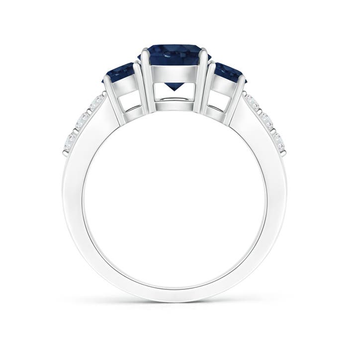 AA - Blue Sapphire / 2.33 CT / 14 KT White Gold