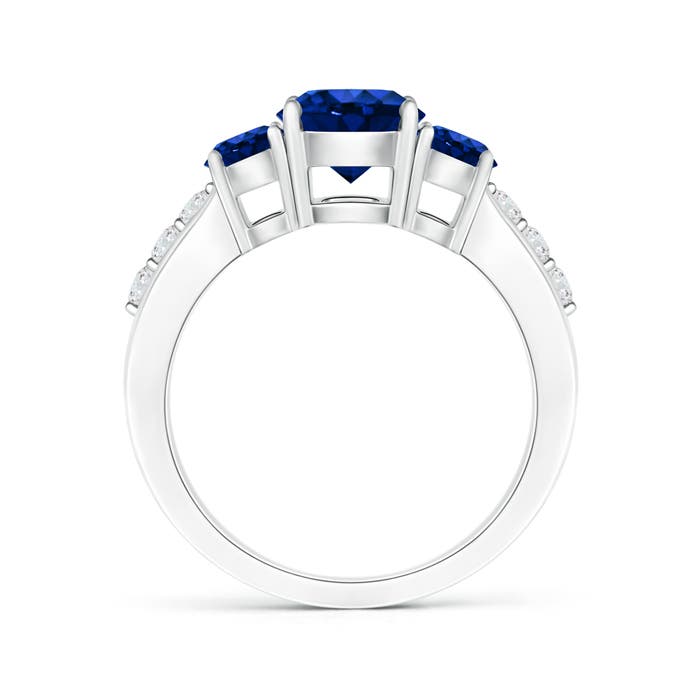 AAAA - Blue Sapphire / 2.33 CT / 14 KT White Gold