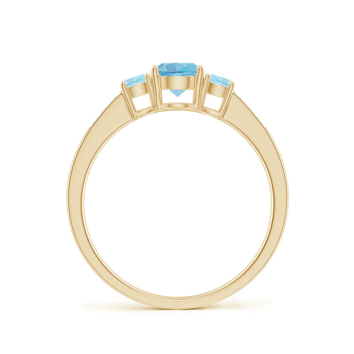 A - Swiss Blue Topaz / 0.93 CT / 14 KT Yellow Gold