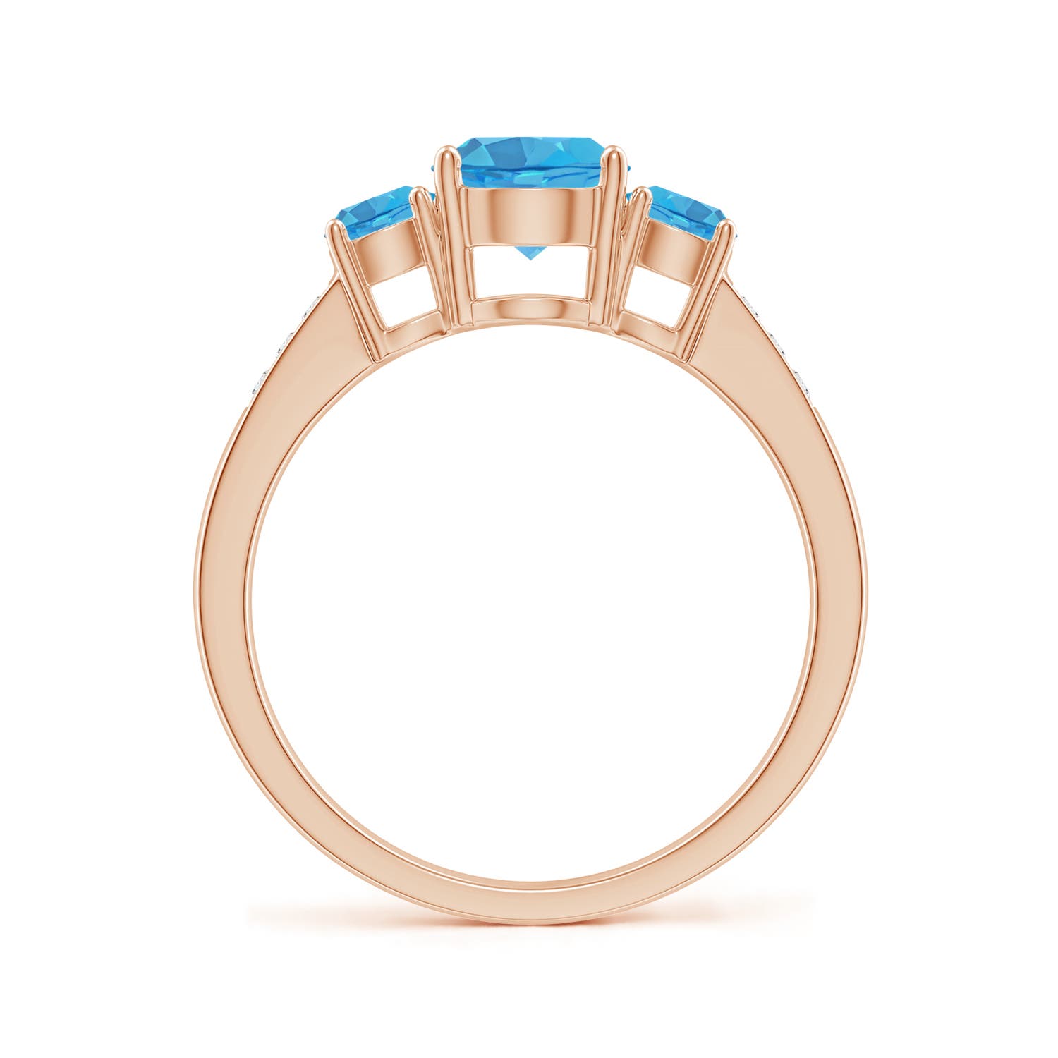 AA - Swiss Blue Topaz / 1.41 CT / 14 KT Rose Gold