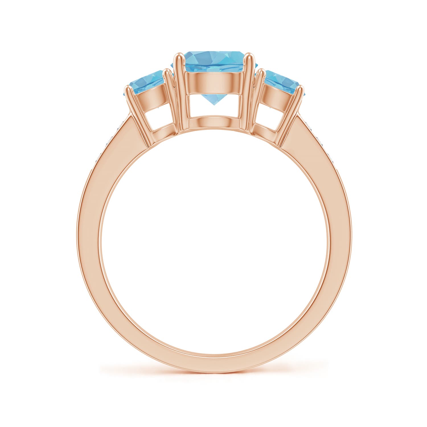 A - Swiss Blue Topaz / 2.26 CT / 14 KT Rose Gold