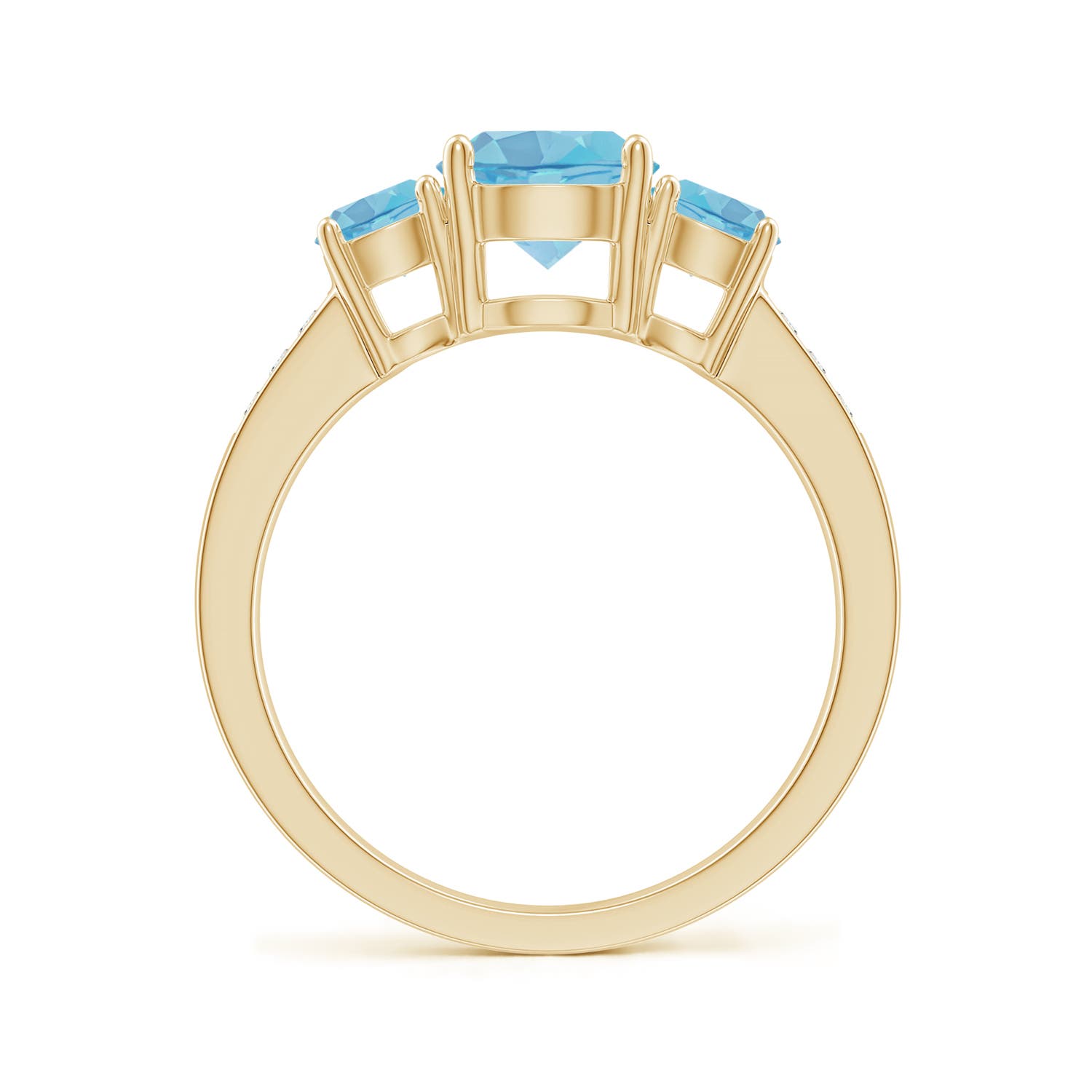 A - Swiss Blue Topaz / 2.26 CT / 14 KT Yellow Gold