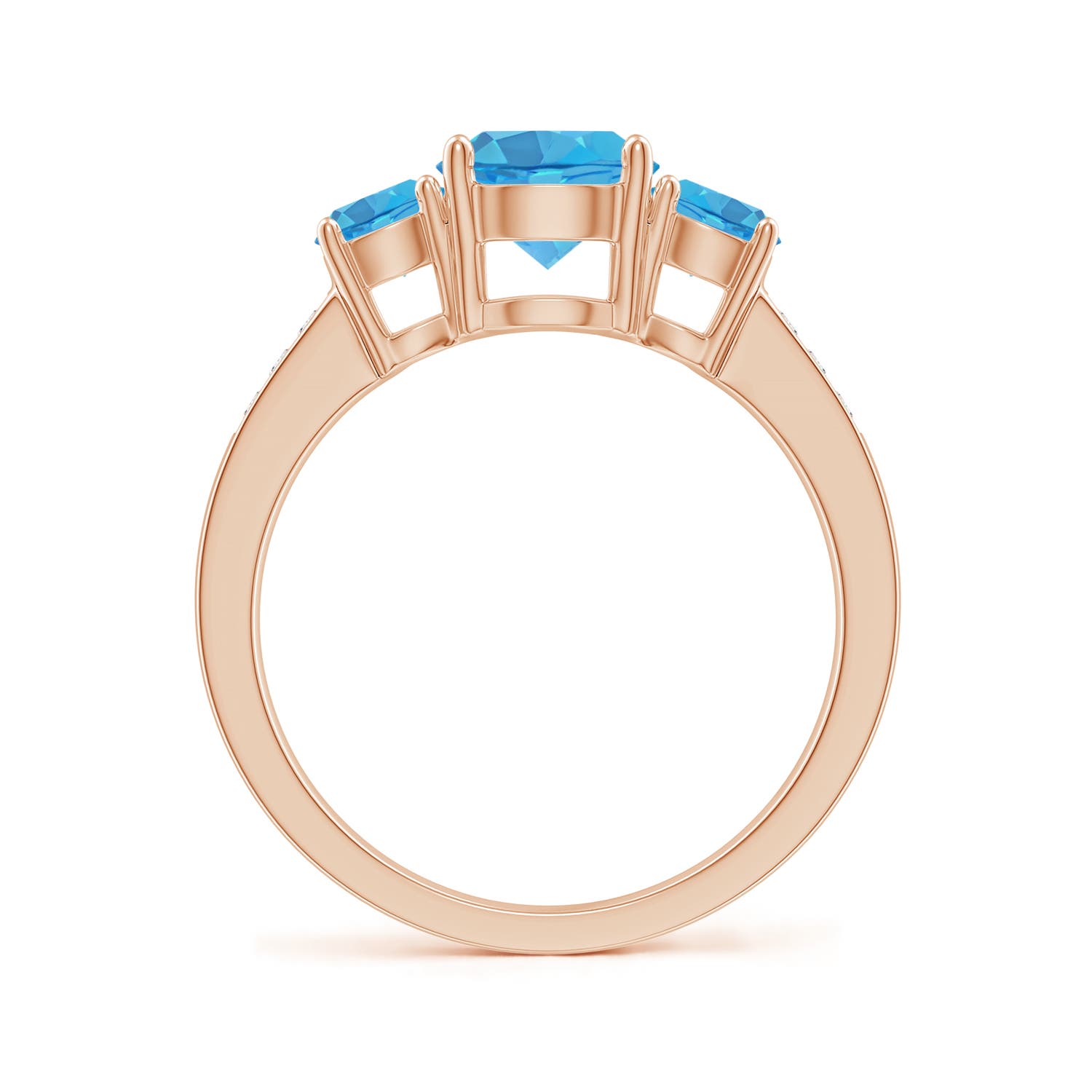 AA - Swiss Blue Topaz / 2.26 CT / 14 KT Rose Gold