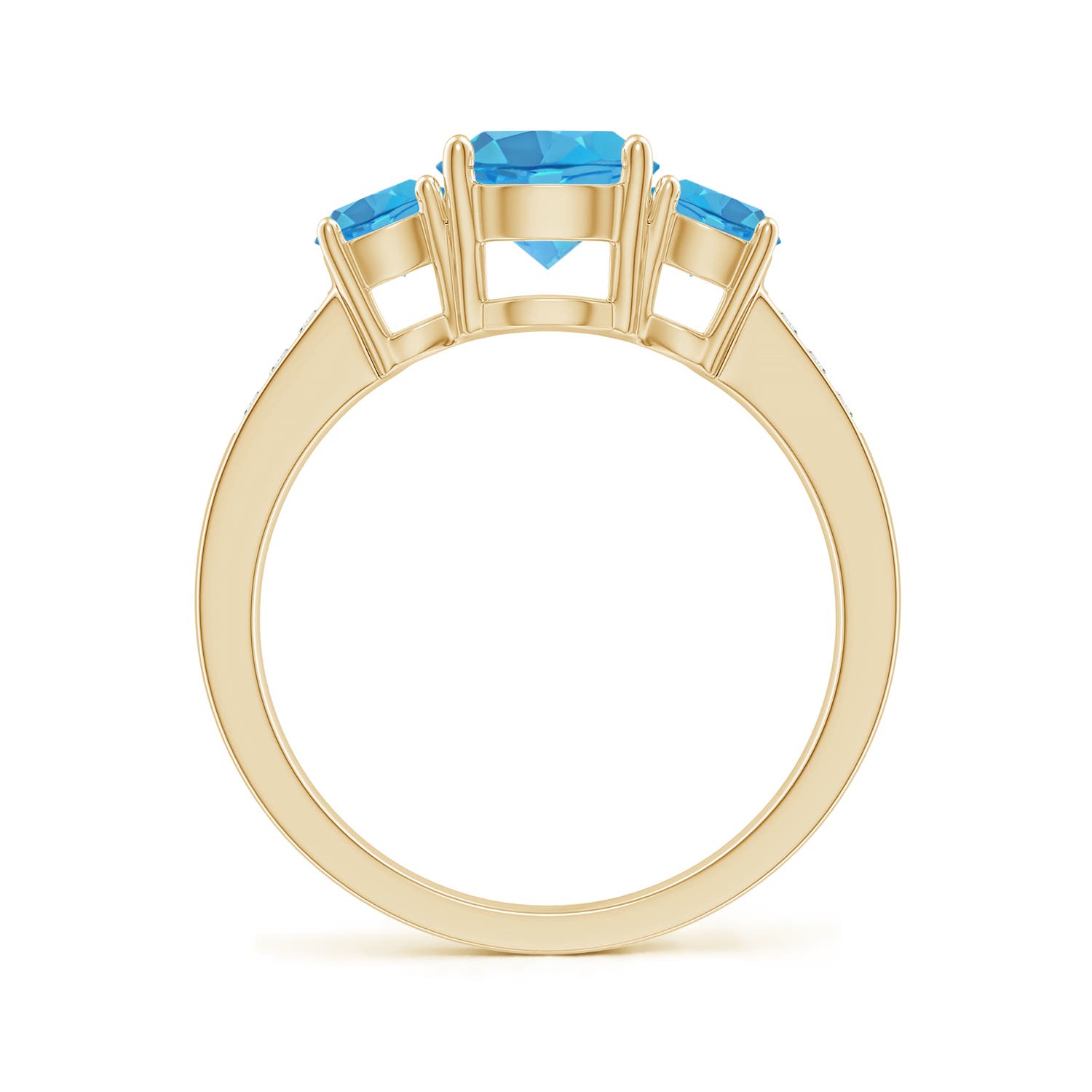 AA - Swiss Blue Topaz / 2.26 CT / 14 KT Yellow Gold