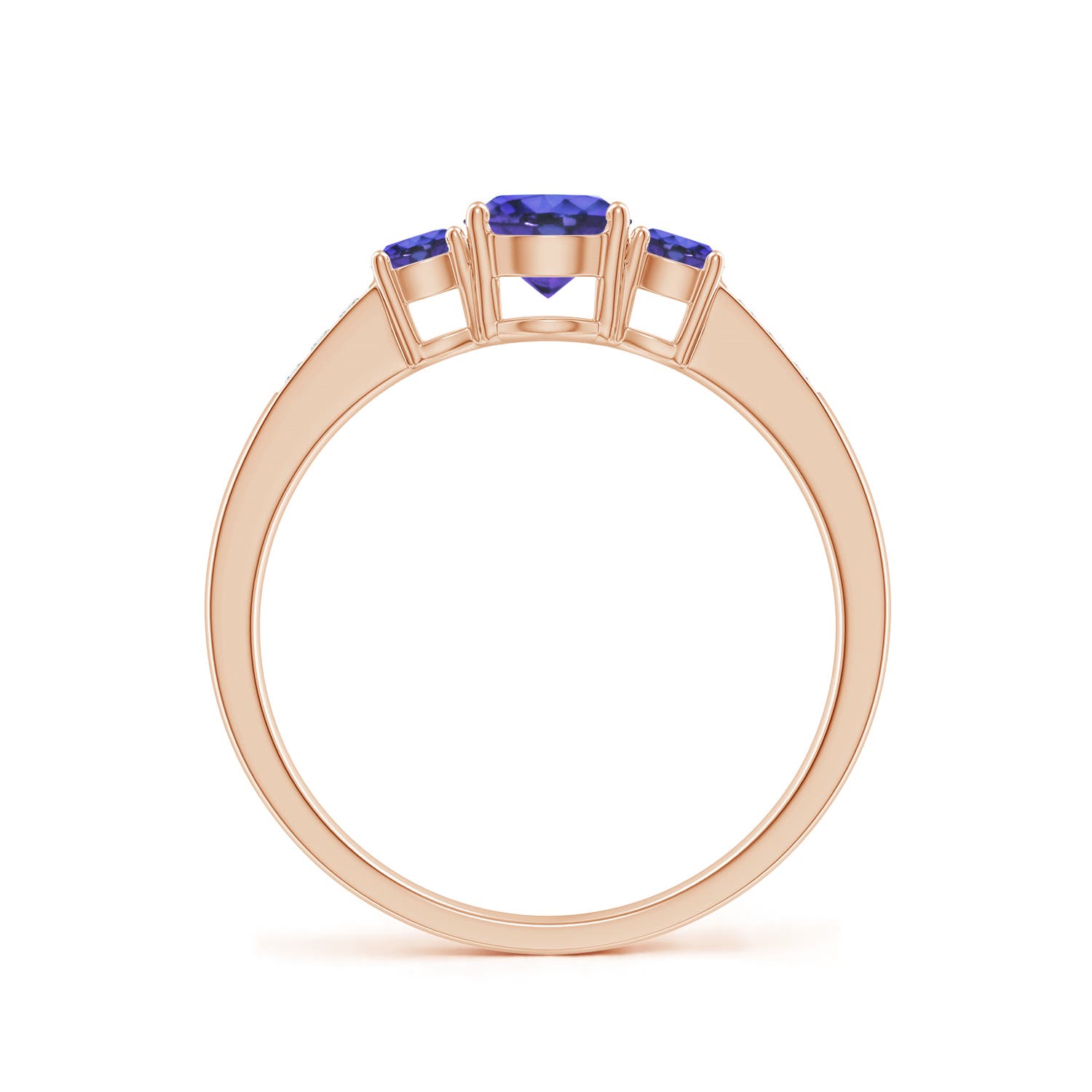 AAA - Tanzanite / 0.75 CT / 14 KT Rose Gold