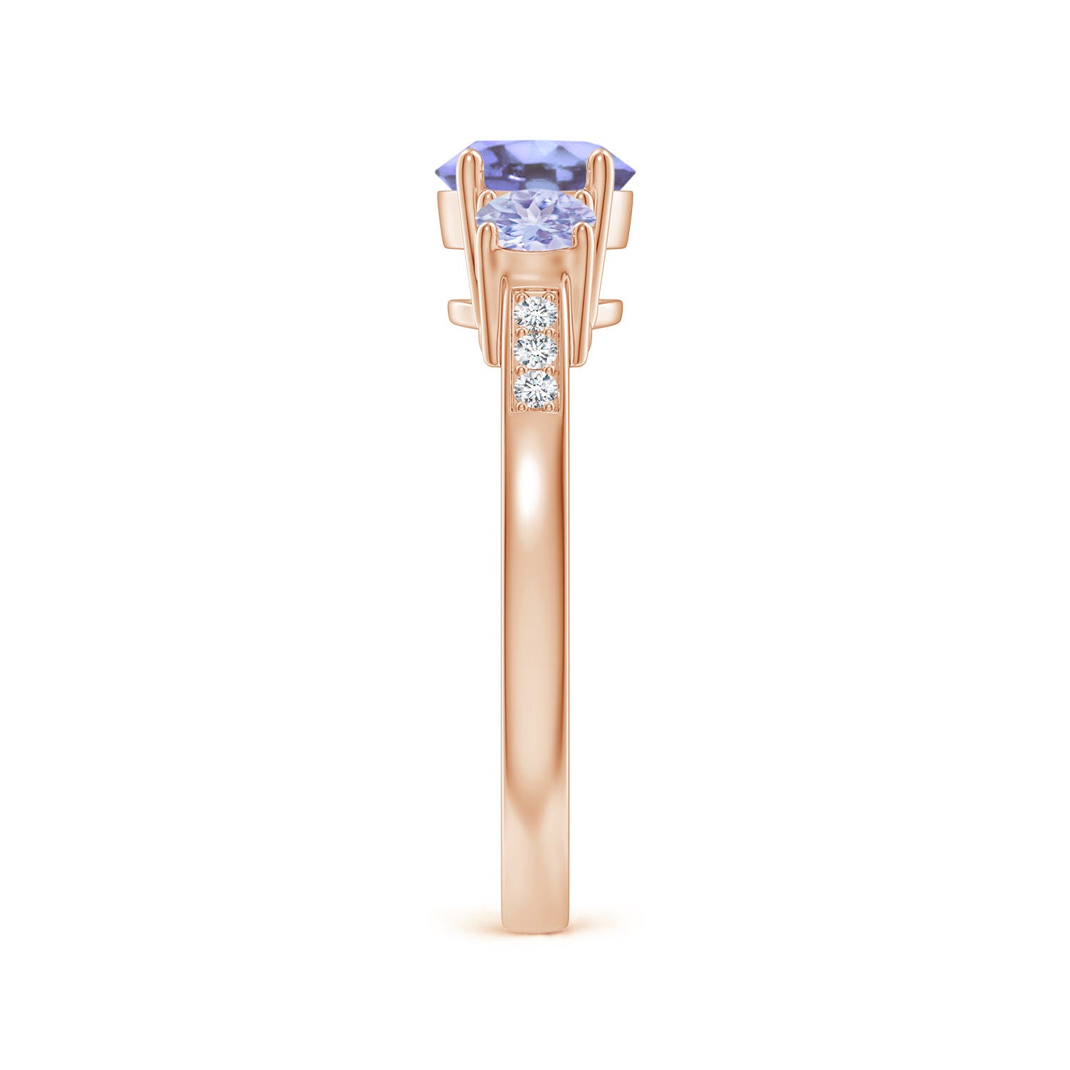 A - Tanzanite / 1.32 CT / 14 KT Rose Gold