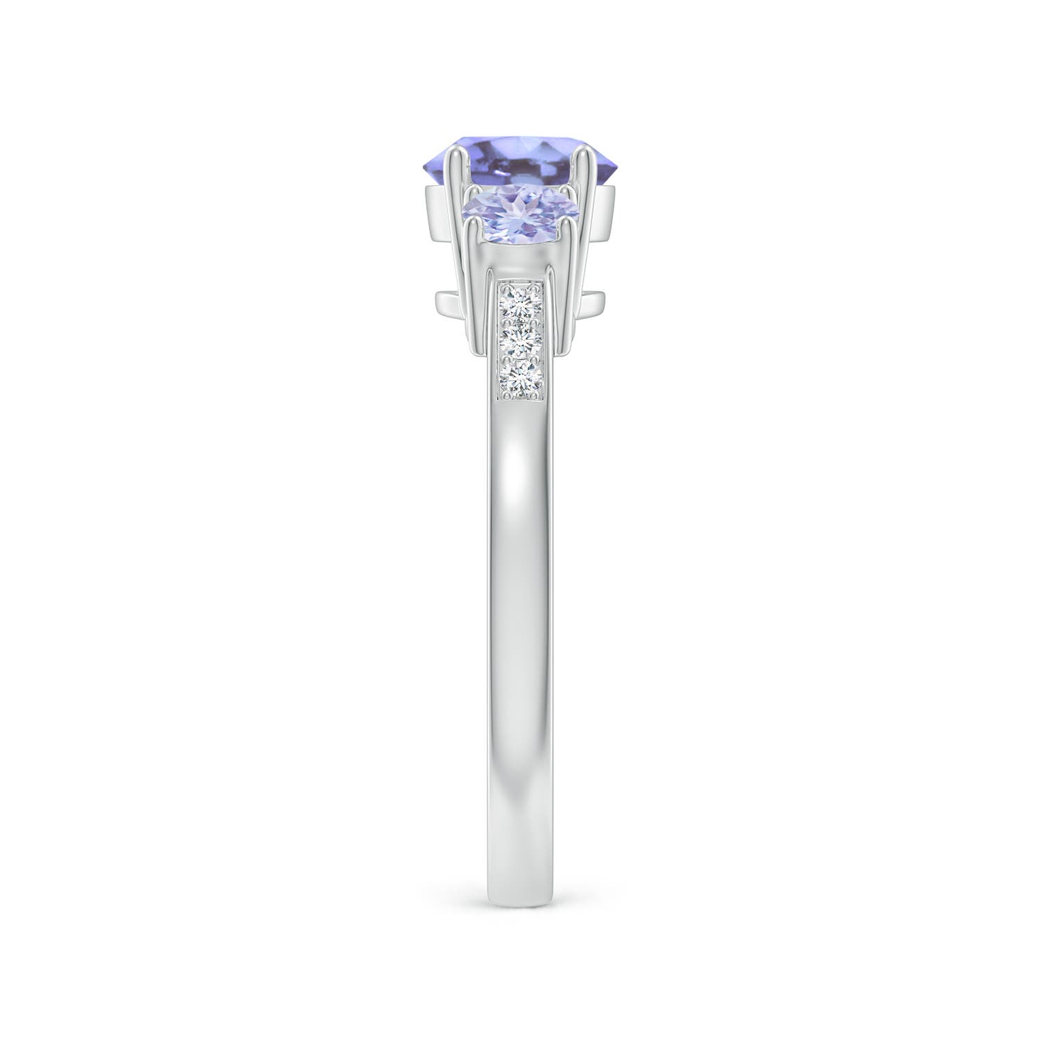 A - Tanzanite / 1.32 CT / 14 KT White Gold