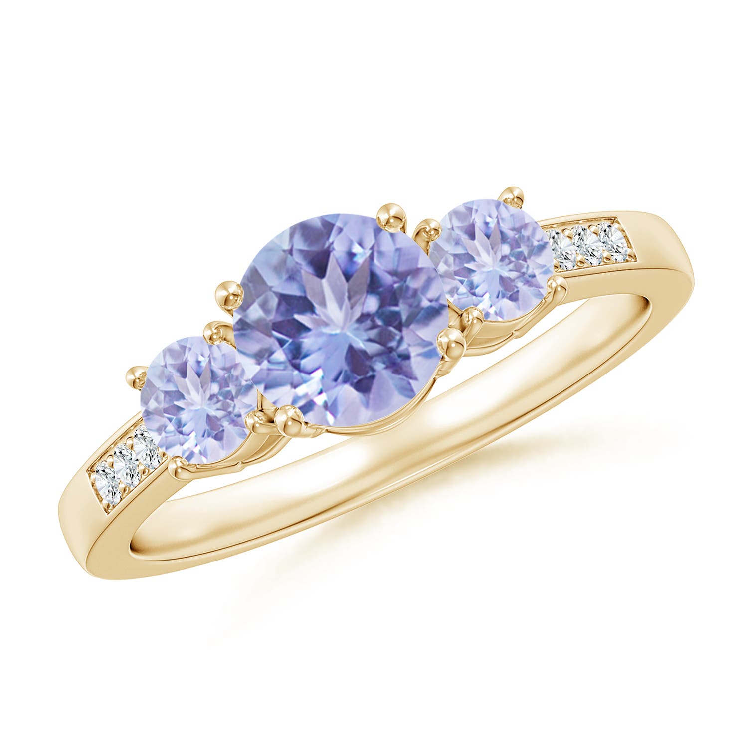 A - Tanzanite / 1.32 CT / 14 KT Yellow Gold