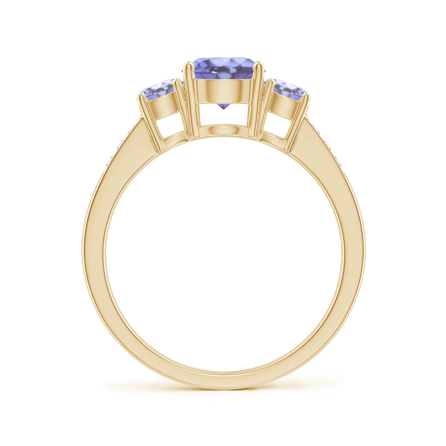 A - Tanzanite / 1.32 CT / 14 KT Yellow Gold