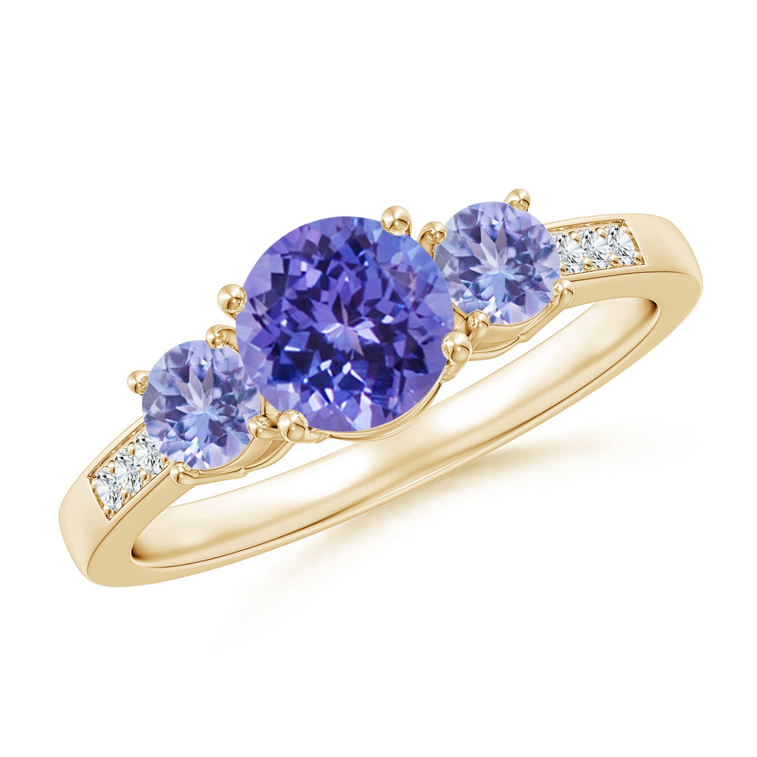 AA - Tanzanite / 1.32 CT / 14 KT Yellow Gold