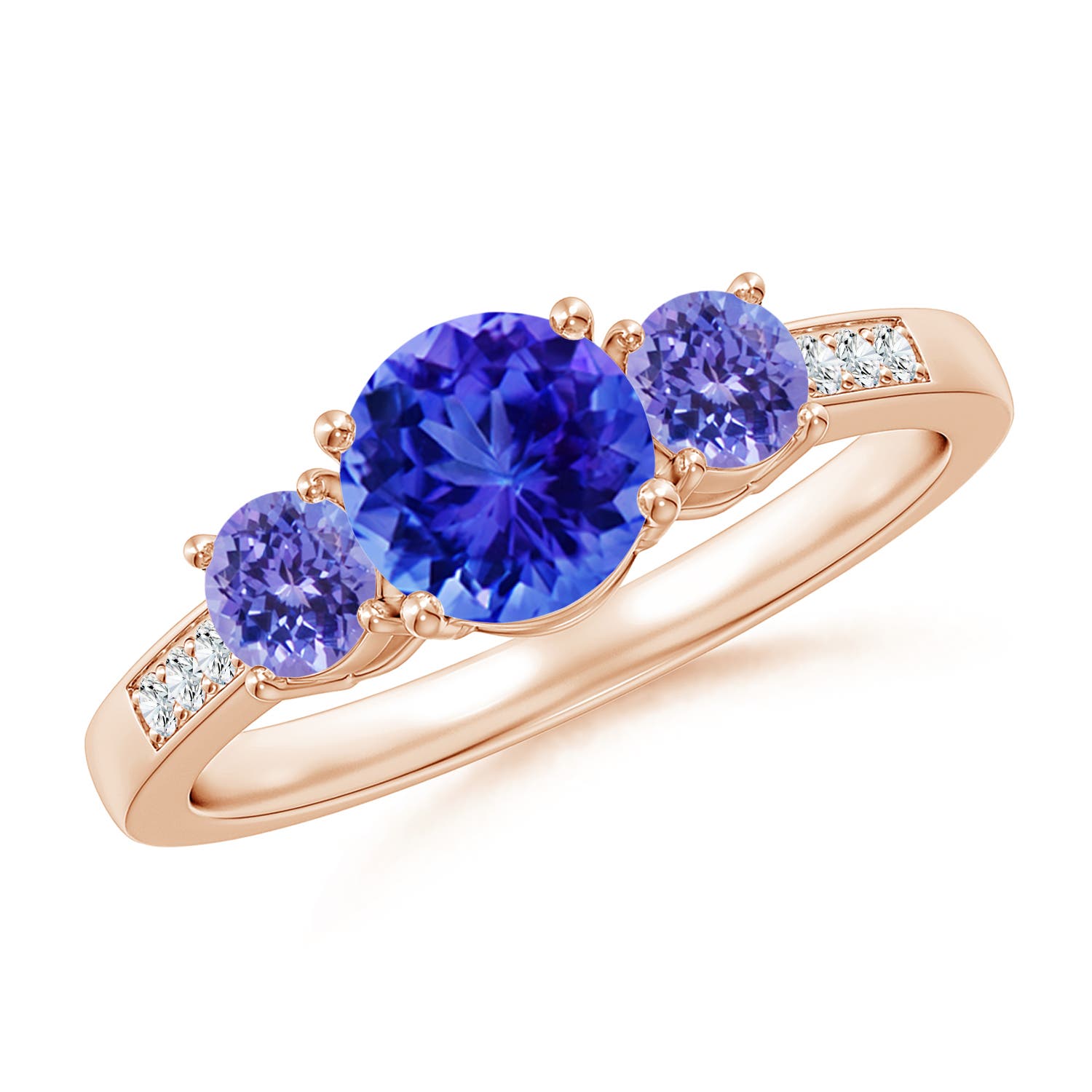 AAA - Tanzanite / 1.32 CT / 14 KT Rose Gold