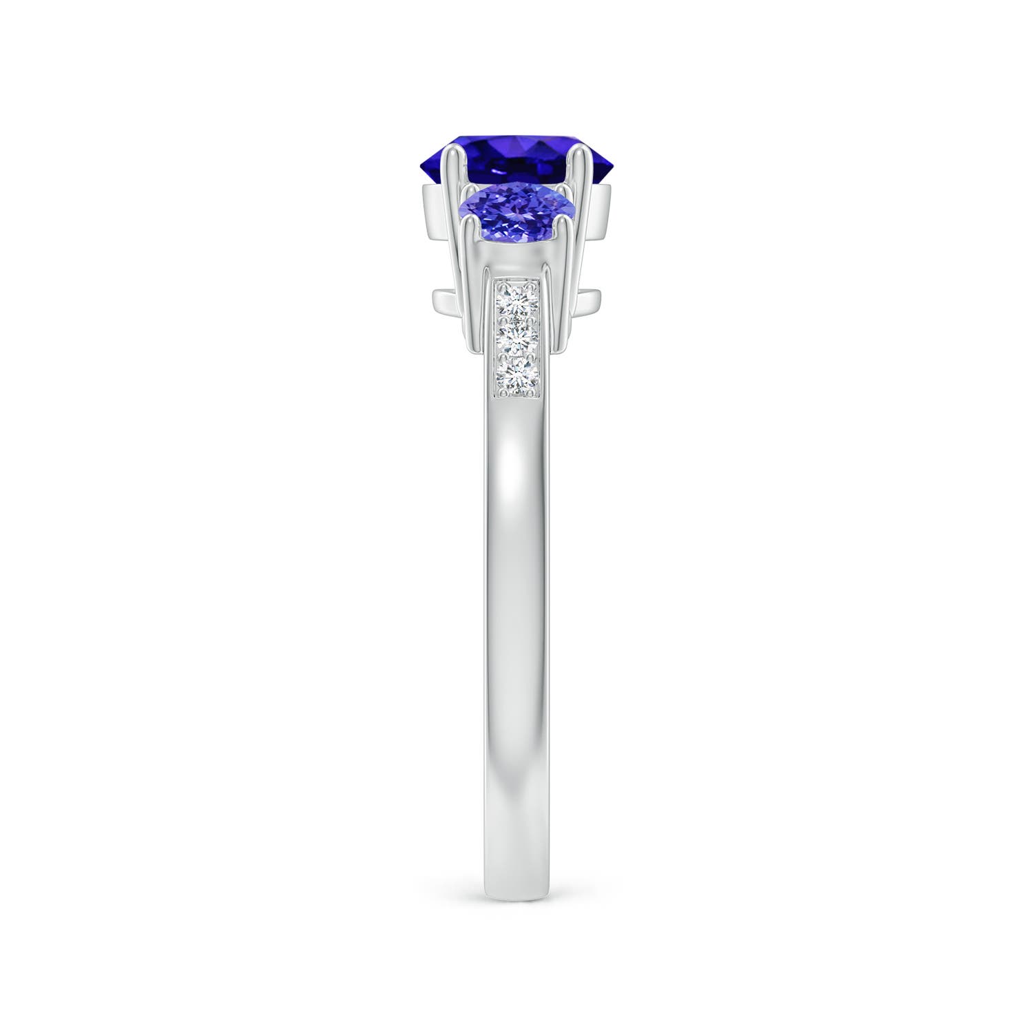 AAAA - Tanzanite / 1.32 CT / 14 KT White Gold