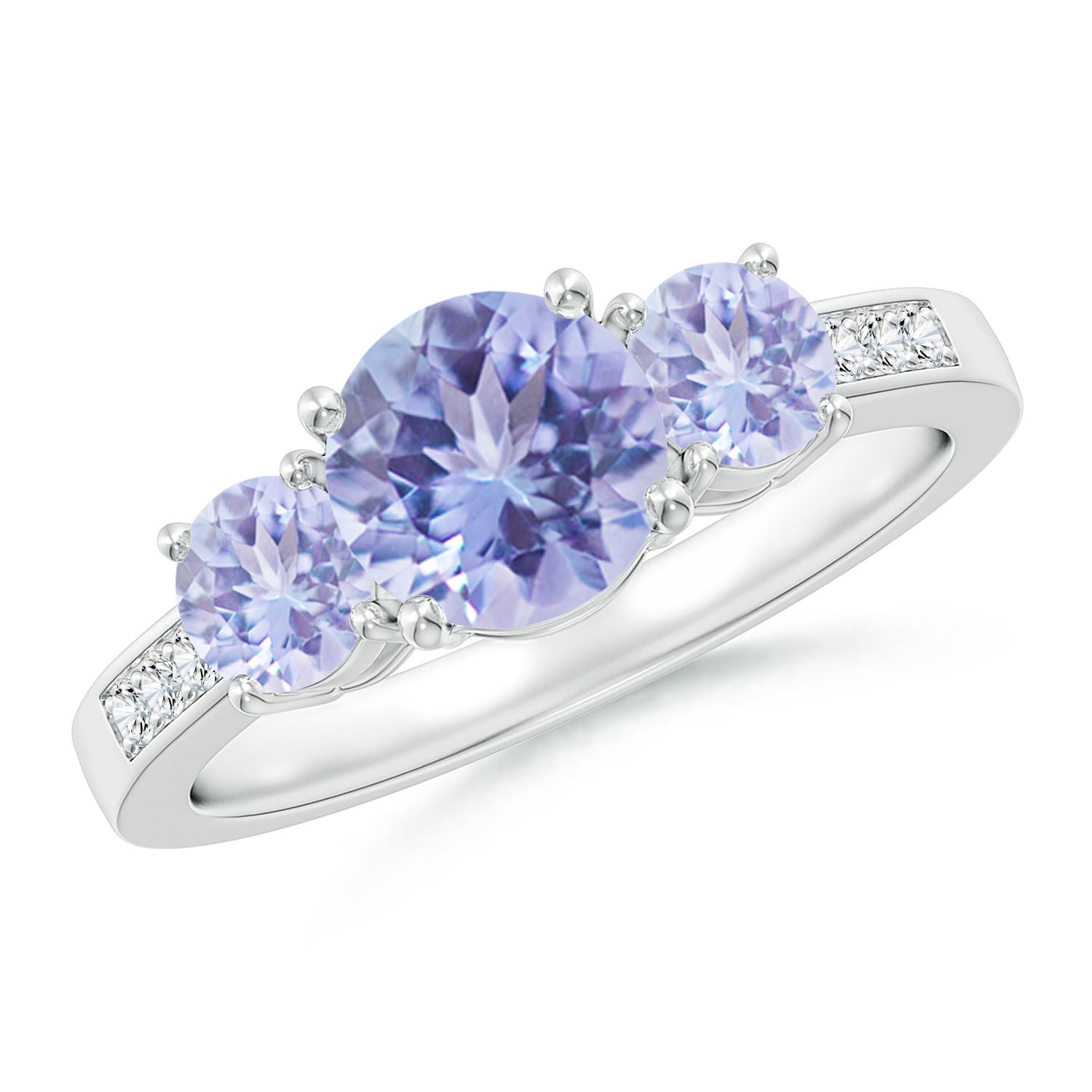 A - Tanzanite / 2.02 CT / 14 KT White Gold