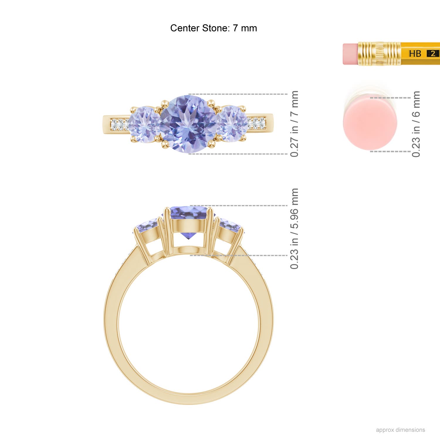 A - Tanzanite / 2.02 CT / 14 KT Yellow Gold