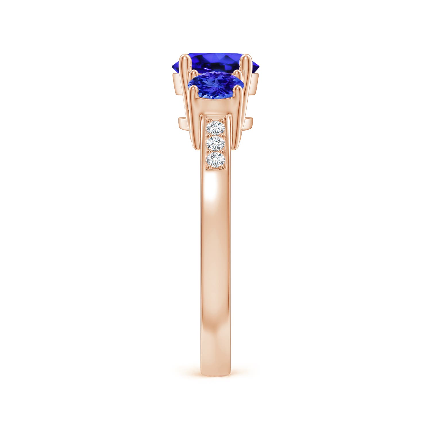 AAA - Tanzanite / 2.02 CT / 14 KT Rose Gold