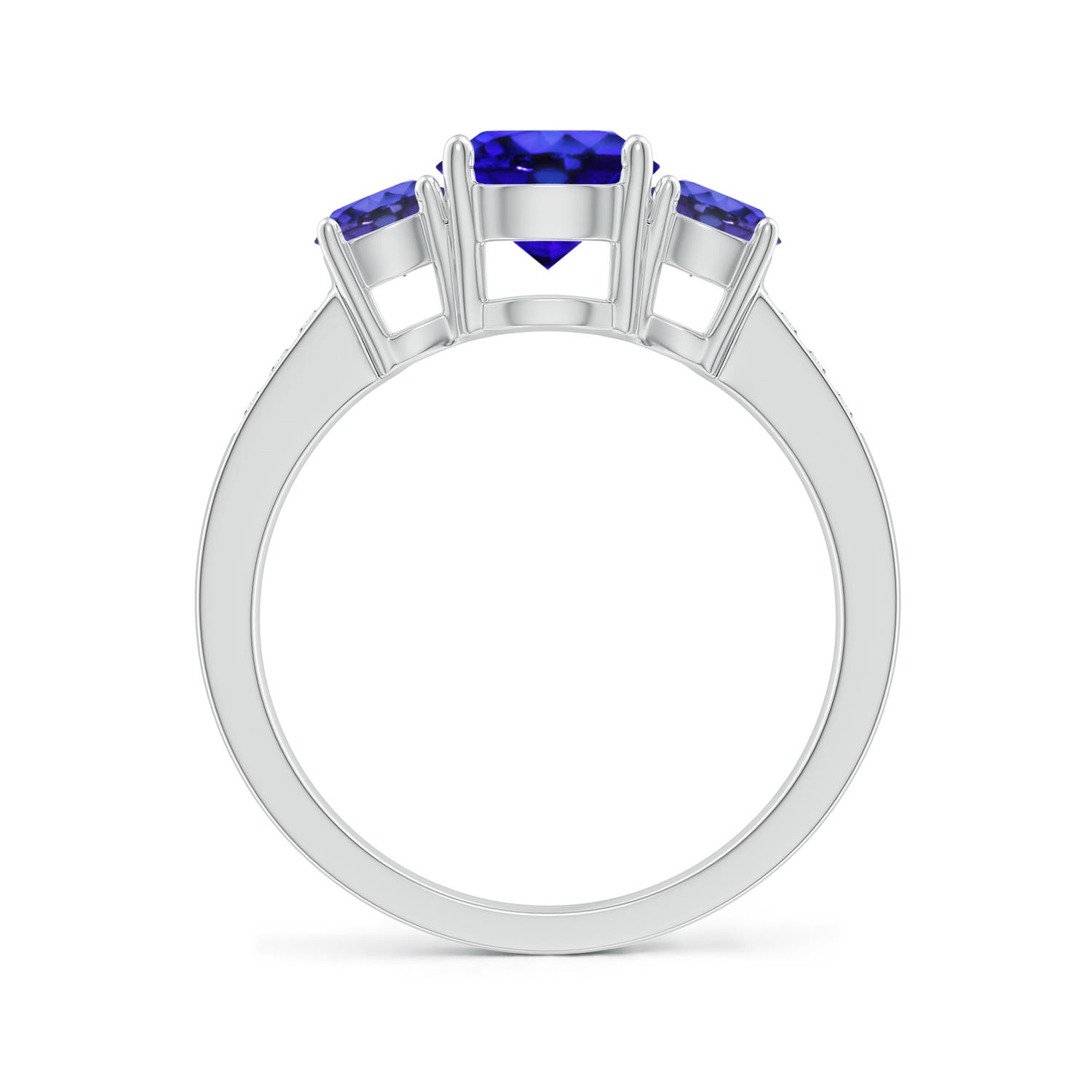 AAA - Tanzanite / 2.02 CT / 14 KT White Gold