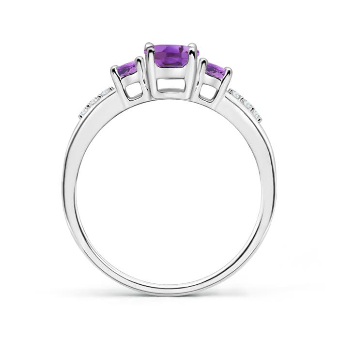 A - Amethyst / 0.95 CT / 14 KT White Gold