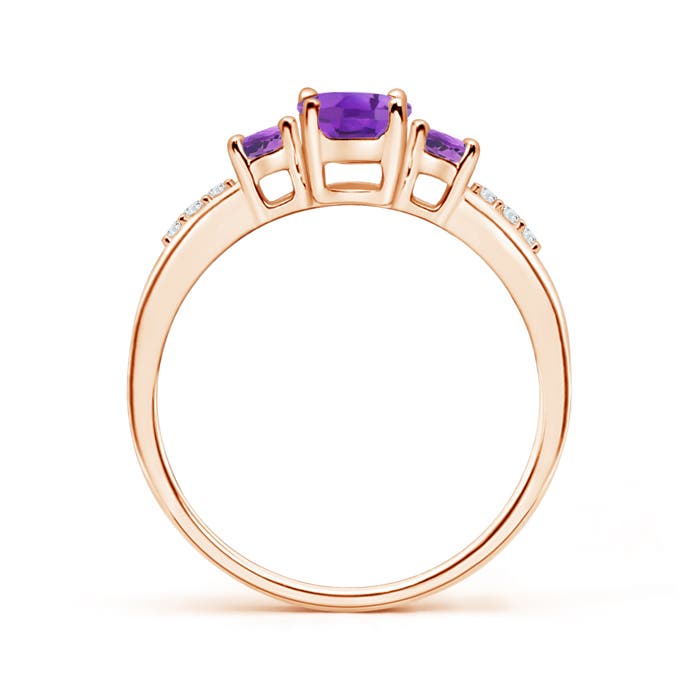 AA - Amethyst / 0.95 CT / 14 KT Rose Gold