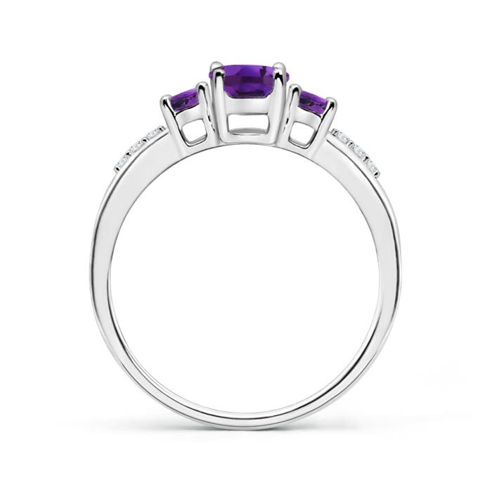 AAAA - Amethyst / 0.95 CT / 14 KT White Gold