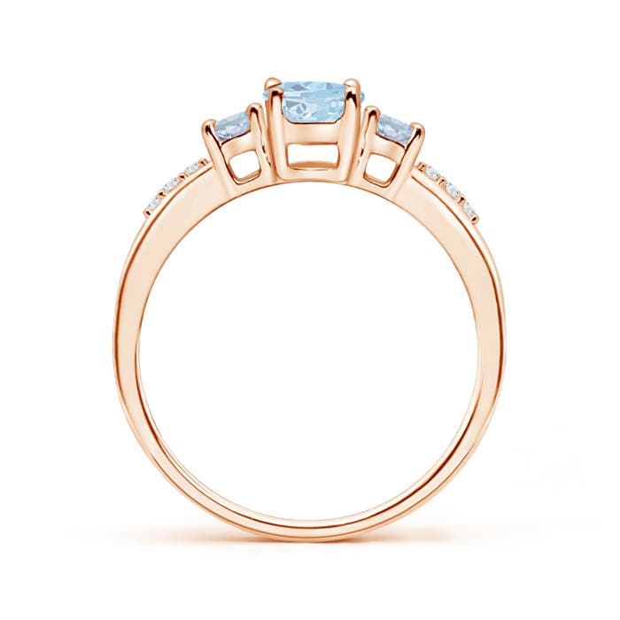 A - Aquamarine / 0.85 CT / 14 KT Rose Gold