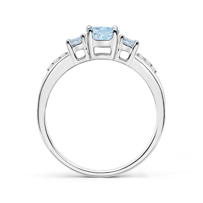 A - Aquamarine / 0.85 CT / 14 KT White Gold