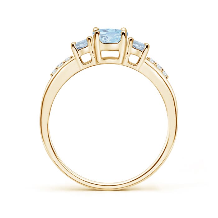 A - Aquamarine / 0.85 CT / 14 KT Yellow Gold