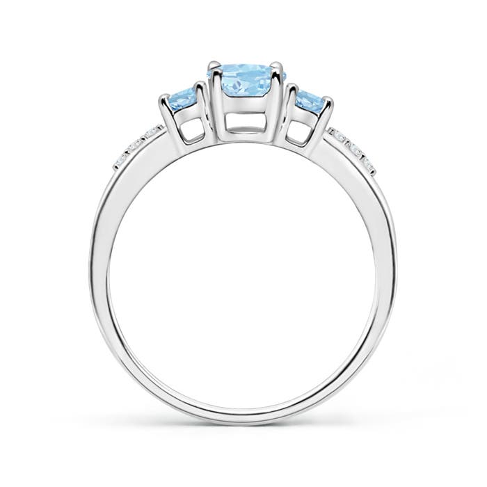 AAA - Aquamarine / 0.85 CT / 14 KT White Gold