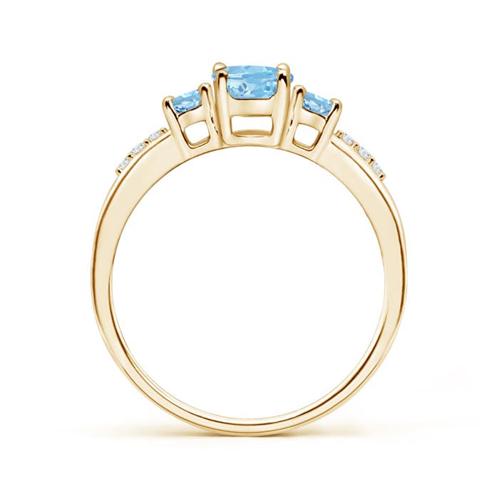 AAAA - Aquamarine / 0.85 CT / 14 KT Yellow Gold