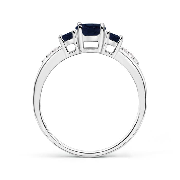 A - Blue Sapphire / 1.18 CT / 14 KT White Gold