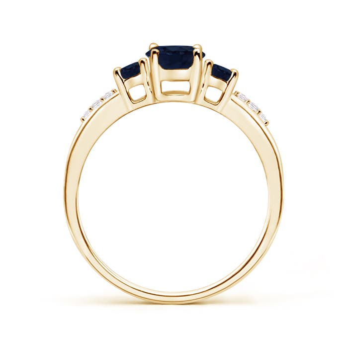 A - Blue Sapphire / 1.18 CT / 14 KT Yellow Gold