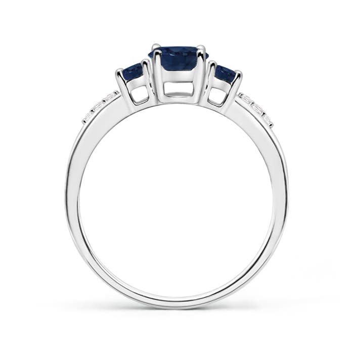 AA - Blue Sapphire / 1.18 CT / 14 KT White Gold