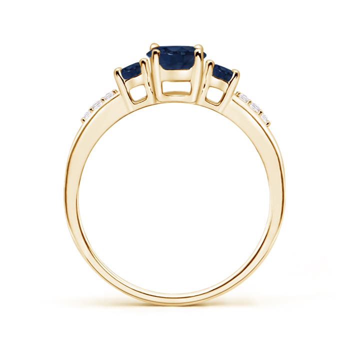 AA - Blue Sapphire / 1.18 CT / 14 KT Yellow Gold