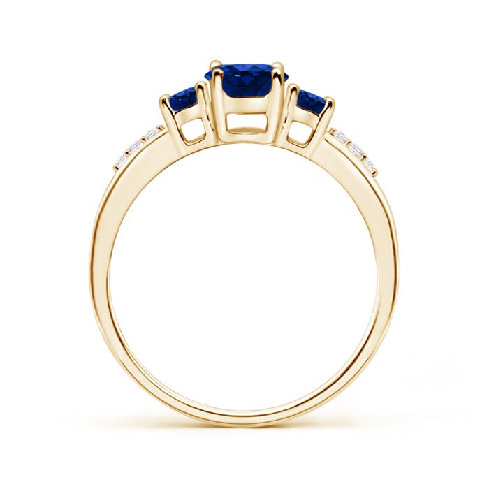 AAAA - Blue Sapphire / 1.18 CT / 14 KT Yellow Gold