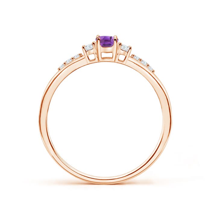 A - Amethyst / 0.3 CT / 14 KT Rose Gold