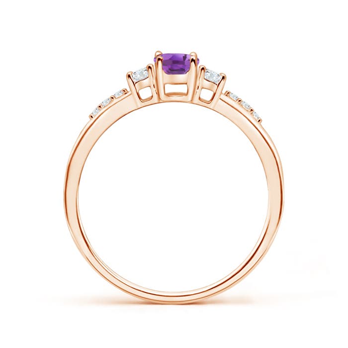 A - Amethyst / 0.57 CT / 14 KT Rose Gold