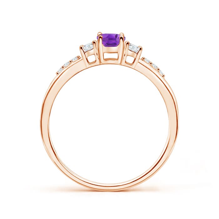 AA - Amethyst / 0.57 CT / 14 KT Rose Gold