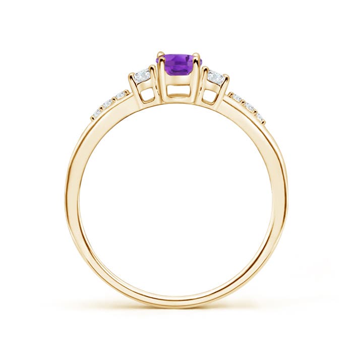 AA - Amethyst / 0.57 CT / 14 KT Yellow Gold