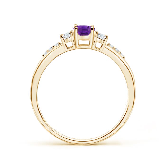 AAA - Amethyst / 0.57 CT / 14 KT Yellow Gold