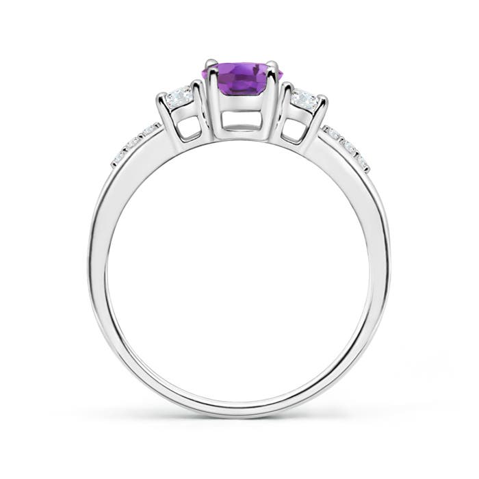 A - Amethyst / 0.96 CT / 14 KT White Gold