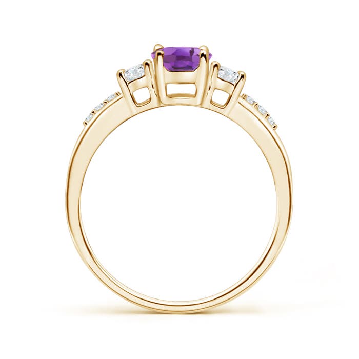 A - Amethyst / 0.96 CT / 14 KT Yellow Gold